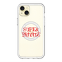 スリムプロテクションプレミアムケース with MagSafe［ SUPER PRIVATE - ロゴ - Metal ］