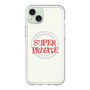 スリムプロテクションプレミアムケース with MagSafe［ SUPER PRIVATE - ロゴ - Metal ］