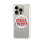 スリムプロテクションプレミアムケース with MagSafe［ SUPER PRIVATE - ロゴ - Metal ］