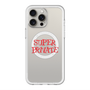 スリムプロテクションプレミアムケース with MagSafe［ SUPER PRIVATE - ロゴ - Metal ］