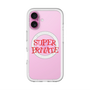 スリムプロテクションプレミアムケース with MagSafe［ SUPER PRIVATE - ロゴ - Metal ］