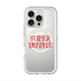 スリムプロテクションプレミアムケース with MagSafe［ SUPER PRIVATE - ロゴ - Metal ］