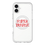スリムプロテクションプレミアムケース with MagSafe［ SUPER PRIVATE - ロゴ - Metal ］