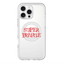 スリムプロテクションプレミアムケース with MagSafe［ SUPER PRIVATE - ロゴ - Metal ］