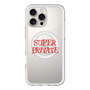 スリムプロテクションプレミアムケース with MagSafe［ SUPER PRIVATE - ロゴ - Metal ］