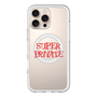 スリムプロテクションプレミアムケース with MagSafe［ SUPER PRIVATE - ロゴ - Metal ］