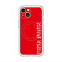 スリムプロテクションプレミアムケース with MagSafe［ SUPER PRIVATE - ロゴ - Red ］