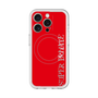 スリムプロテクションプレミアムケース with MagSafe［ SUPER PRIVATE - ロゴ - Red ］