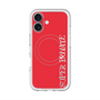 スリムプロテクションプレミアムケース with MagSafe［ SUPER PRIVATE - ロゴ - Red ］
