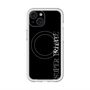 スリムプロテクションプレミアムケース with MagSafe［ SUPER PRIVATE - ロゴ - Black ］