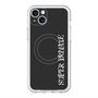 スリムプロテクションプレミアムケース with MagSafe［ SUPER PRIVATE - ロゴ - Black ］