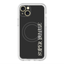 スリムプロテクションプレミアムケース with MagSafe［ SUPER PRIVATE - ロゴ - Black ］