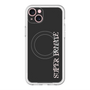 スリムプロテクションプレミアムケース with MagSafe［ SUPER PRIVATE - ロゴ - Black ］
