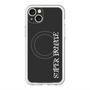 スリムプロテクションプレミアムケース with MagSafe［ SUPER PRIVATE - ロゴ - Black ］