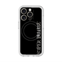 スリムプロテクションプレミアムケース with MagSafe［ SUPER PRIVATE - ロゴ - Black ］