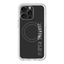 スリムプロテクションプレミアムケース with MagSafe［ SUPER PRIVATE - ロゴ - Black ］