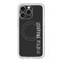 スリムプロテクションプレミアムケース with MagSafe［ SUPER PRIVATE - ロゴ - Black ］