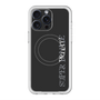 スリムプロテクションプレミアムケース with MagSafe［ SUPER PRIVATE - ロゴ - Black ］