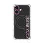 スリムプロテクションプレミアムケース with MagSafe［ SUPER PRIVATE - ロゴ - Black ］