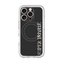 スリムプロテクションプレミアムケース with MagSafe［ SUPER PRIVATE - ロゴ - Black ］
