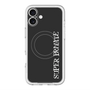 スリムプロテクションプレミアムケース with MagSafe［ SUPER PRIVATE - ロゴ - Black ］