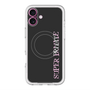スリムプロテクションプレミアムケース with MagSafe［ SUPER PRIVATE - ロゴ - Black ］