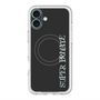 スリムプロテクションプレミアムケース with MagSafe［ SUPER PRIVATE - ロゴ - Black ］