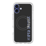 スリムプロテクションプレミアムケース with MagSafe［ SUPER PRIVATE - ロゴ - Black ］