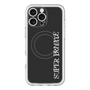 スリムプロテクションプレミアムケース with MagSafe［ SUPER PRIVATE - ロゴ - Black ］