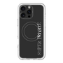 スリムプロテクションプレミアムケース with MagSafe［ SUPER PRIVATE - ロゴ - Black ］