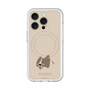 スリムプロテクションプレミアムケース with MagSafe［ BUDOG - ベージュ ］