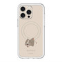 スリムプロテクションプレミアムケース with MagSafe［ BUDOG - ベージュ ］
