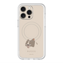 スリムプロテクションプレミアムケース with MagSafe［ BUDOG - ベージュ ］
