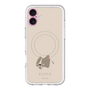 スリムプロテクションプレミアムケース with MagSafe［ BUDOG - ベージュ ］