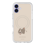 スリムプロテクションプレミアムケース with MagSafe［ BUDOG - ベージュ ］