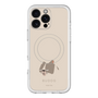 スリムプロテクションプレミアムケース with MagSafe［ BUDOG - ベージュ ］