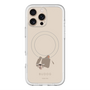 スリムプロテクションプレミアムケース with MagSafe［ BUDOG - ベージュ ］