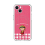 スリムプロテクションプレミアムケース with MagSafe［ ちびまる子ちゃん - ピンクチェック ］