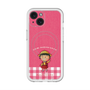 スリムプロテクションプレミアムケース with MagSafe［ ちびまる子ちゃん - ピンクチェック ］