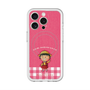 スリムプロテクションプレミアムケース with MagSafe［ ちびまる子ちゃん - ピンクチェック ］