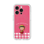 スリムプロテクションプレミアムケース with MagSafe［ ちびまる子ちゃん - ピンクチェック ］