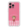スリムプロテクションプレミアムケース with MagSafe［ ちびまる子ちゃん - ピンクチェック ］