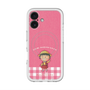 スリムプロテクションプレミアムケース with MagSafe［ ちびまる子ちゃん - ピンクチェック ］
