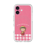 スリムプロテクションプレミアムケース with MagSafe［ ちびまる子ちゃん - ピンクチェック ］
