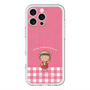スリムプロテクションプレミアムケース with MagSafe［ ちびまる子ちゃん - ピンクチェック ］