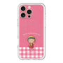 スリムプロテクションプレミアムケース with MagSafe［ ちびまる子ちゃん - ピンクチェック ］