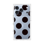 プレミアムスクエアケース［ シンプルドット - Black ］