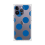 プレミアムスクエアケース［ シンプルドット - Blue ］