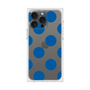 プレミアムスクエアケース［ シンプルドット - Blue ］
