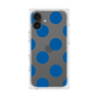 プレミアムスクエアケース［ シンプルドット - Blue ］